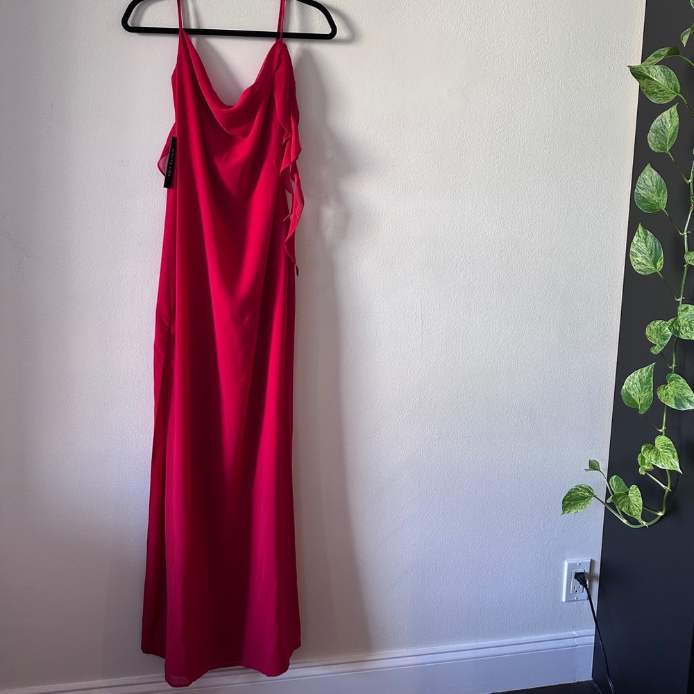 White fox Vibrant Red Maxi Dress